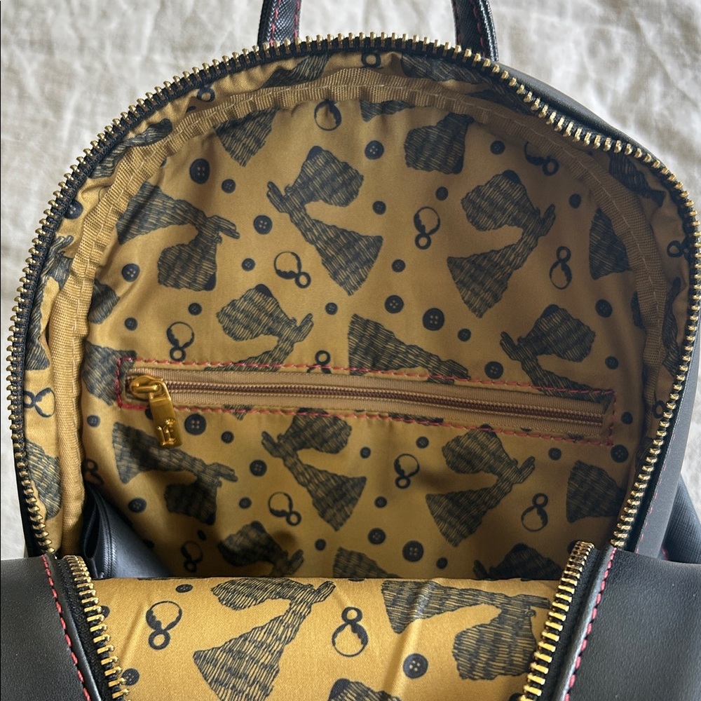 Loungefly Black Multi-Color Floral Theater Mini Backpack - Picture 4 of 5